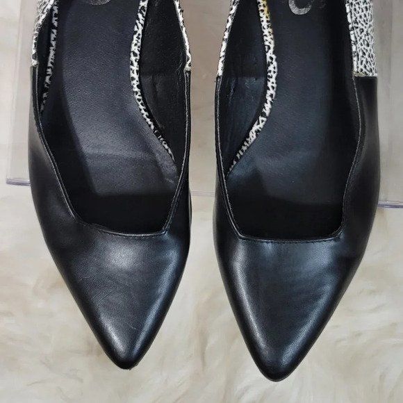 Circus Sam Edelman Women's Sz 7 Slip On Shoes Flats Pointed Toe Black Vegan Art - Picture 4 of 15